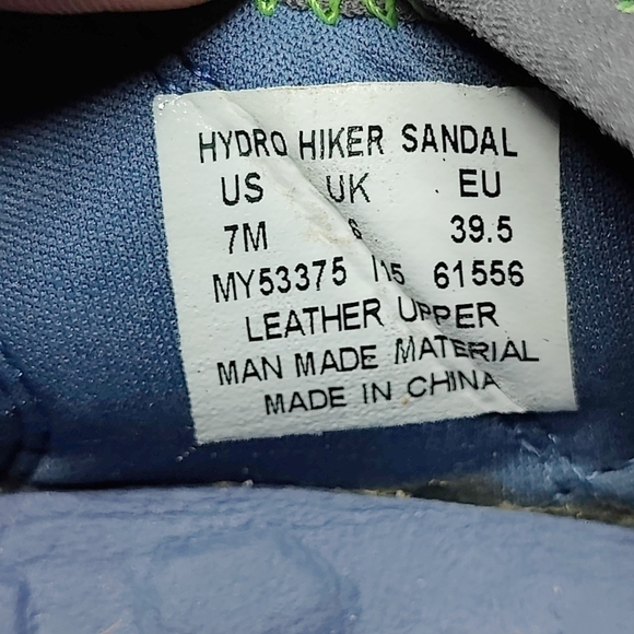 Merrell Hydro Hiker Sport Outdoor Waterproof Sandals Blue Green Size 7M main image 5